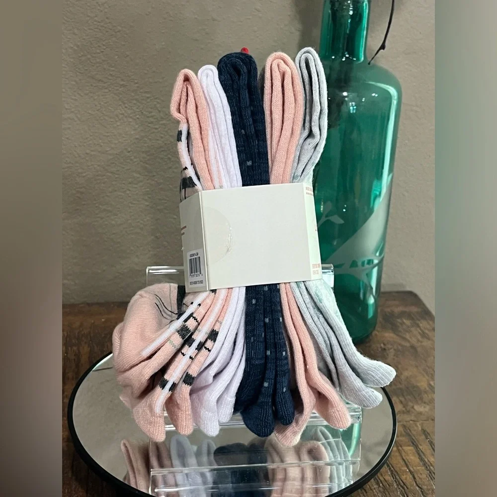 Lucky Brand 5-Pack Crew Socks, new!
